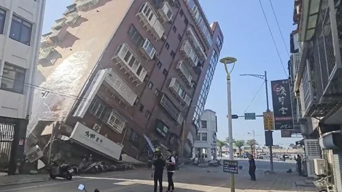 Foto:Gempa Taiwan (INT)