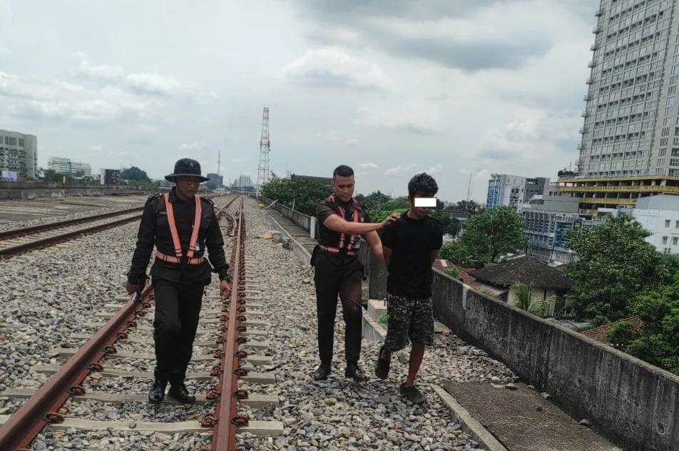 PT KAI Sumut Berhasil Tangkap Pelaku Pencurian Kabel Sinyal