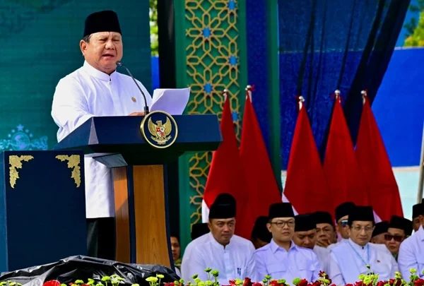 Presiden Prabowo Subianto dalam Perayaannya pada acara Mujahadah Kubro memperingati Hari Lahir Satu Abad Nahdlatul Ulama (NU) di Stadion Gajayana, Kota Malang, Jawa Timur (Dok : Ist).