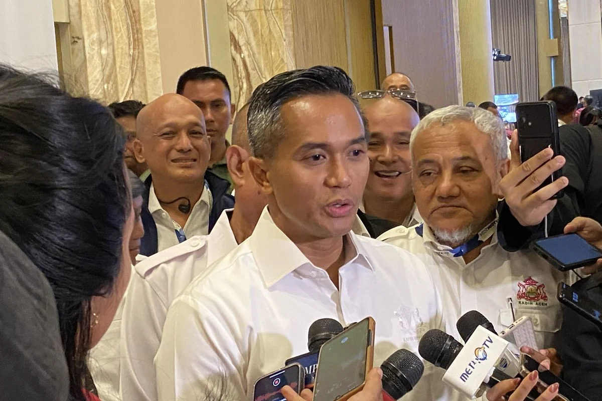 Anindya Bakrie setelah terpilih menjadi Ketua Umum Kadin Indonesia melalui Munaslub itu digelar di Hotel St Regis, Jakarta Selatan./Ist