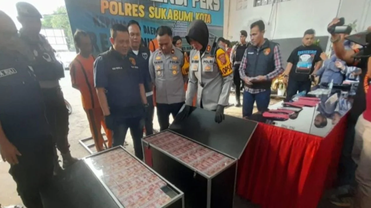Polres Sukabumi Tangkap Tujuh Pelaku Penipuan Berkedok Penggandaan Uang./Ist