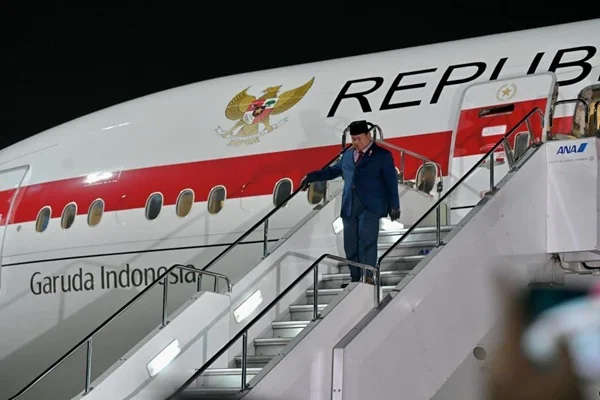 Presiden Prabowo Subianto tiba di Bandar Udara Haneda, Tokyo, Jepang (Dok : Ist).