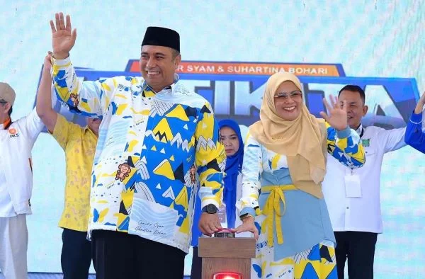 Paslon Pilkada Maros 2024 Chaidir Syam dan Suhartina Bohari (Dok : Ist).