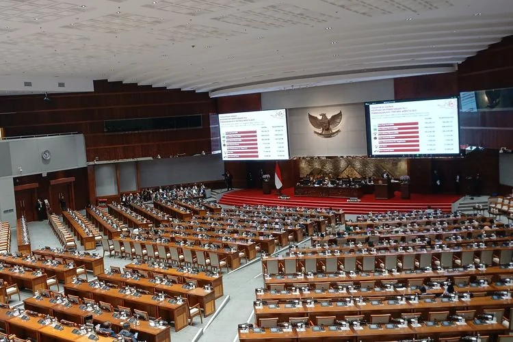 Suasana rapat paripurna DPR RI di Kompleks Parlemen, Jakarta./Ist