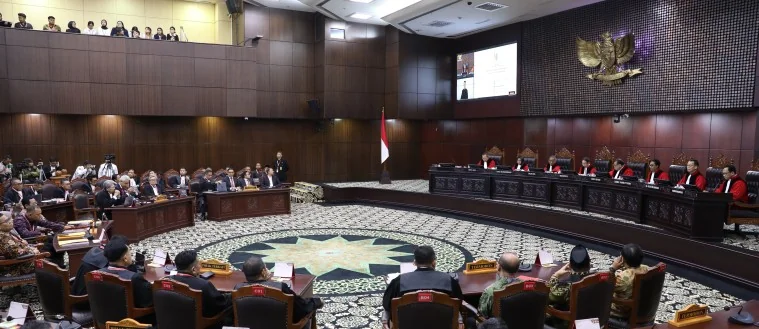 Ilustrasi - Ruang sidang MK