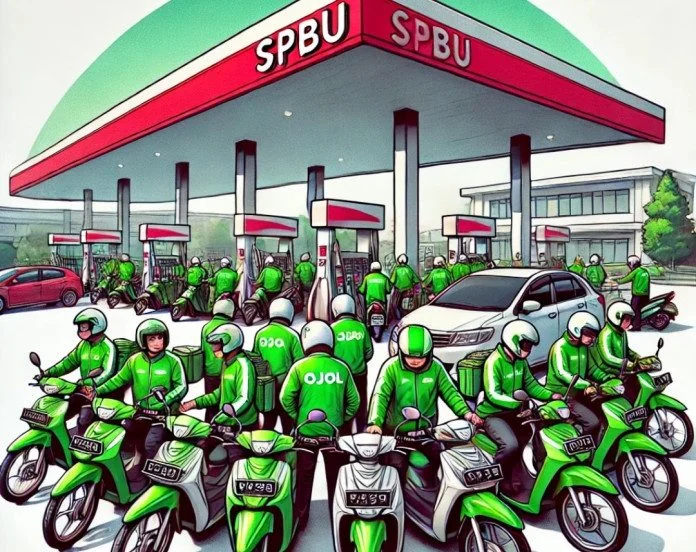 DOC: Ilustrasi Ojek Online Di Indonesia
