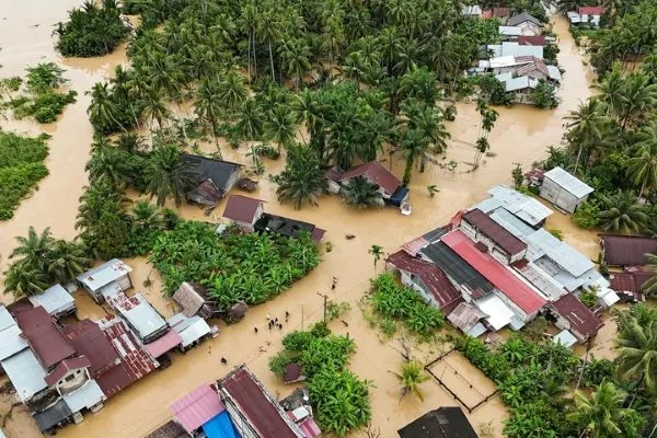 Dampak banjir besar yang melanda sejumlah wilayah di Sumatra dan Aceh (Dok : Int).