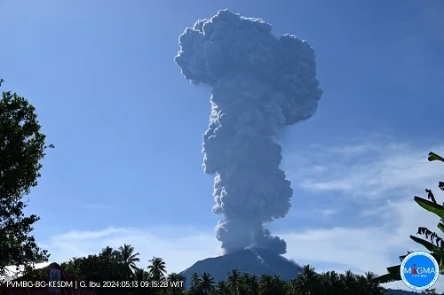 Gunungapi Ibu. (Foto: Dok. PVMBG, Magma Indonesia).