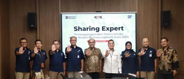 Pos Indonesia menggandeng KPK memperkuat GCG (Dok : Ist).