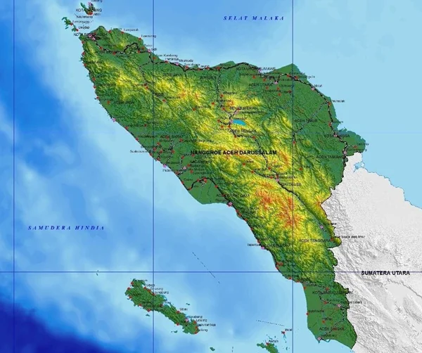 Peta Aceh (Dok : Int).