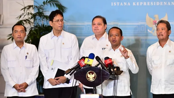 Menteri Energi dan Sumber Daya Mineral (ESDM), Bahlil Lahadalia, dalam keterangannya kepada awak media di Kompleks Istana Kepresidenan, Jakarta (Dok : Ist).