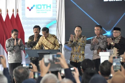 Presiden RI, Joko Widodo (Jokowi) resmikan Indonesia Digital Test House (IDTH), Selasa, (07/05). (Foto: Dok. Humas Setkab/Oji).