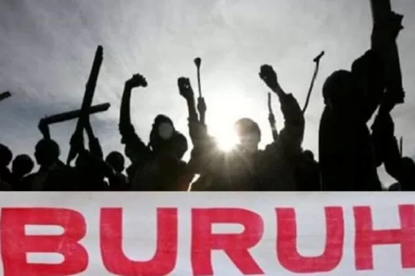 Ilustrasi demo buruh (Dok : Int).