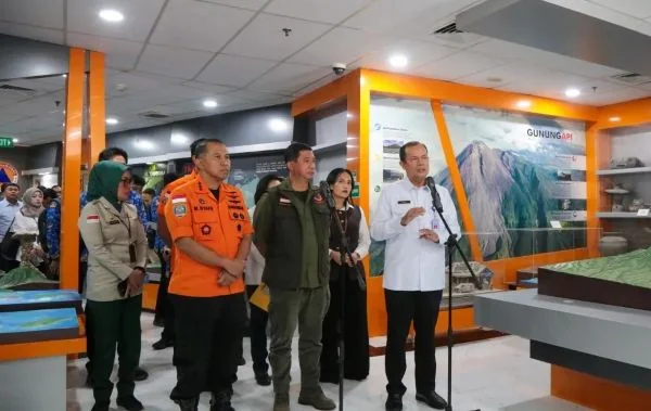 Konferensi pers Gedung BNPB (Dok : Ist).