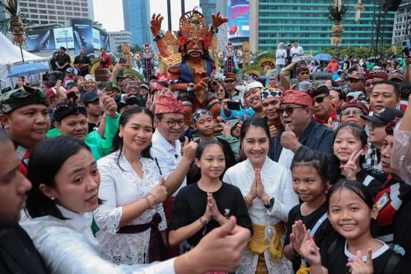 pawai ogoh-ogoh meriahkan Bundaran HI Jakarta dalam Festival Nyepi 2026 (Dok : Ist).