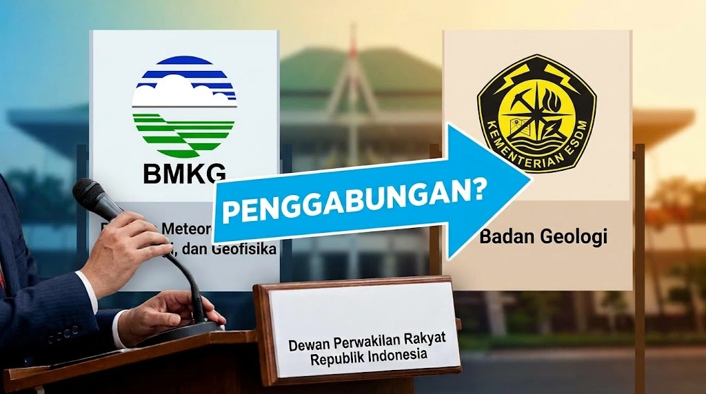 Rencana penggabungan Badan Meteorologi, Klimatologi, dan Geofisika (BMKG) dengan Badan Geologi (Dok : KabarIndonesia).