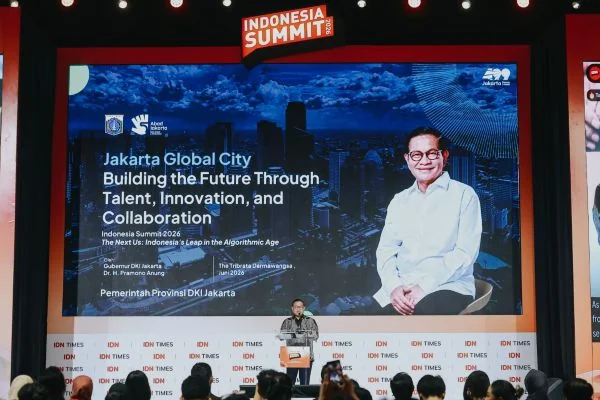 Gubernur DKI Jakarta Pramono Anung hadir sebagai keynote speaker pada hari kedua Indonesia Summit 2026 (Dok : Ist).