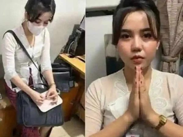 Khairun Nisyah (23) yang menyamar sebagai pramugari Batik Air (Dok : Int).