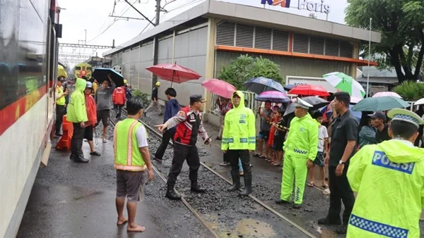 Kecelakaan kereta bandara rute Jakarta-Bandara Internasional Soekarno-Hatta (Dok : Int).
