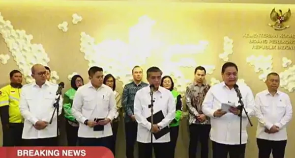 Konferensi pers terkait THR, BHR, dan paket stimulus ekonomi lanjutan menjelang Hari Raya Idul Fitri (Dok : Ist).