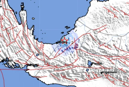 GEMPABUMI TEKTONIK M 3.9 DIRASAKAN DI NABIRE - PAPUA